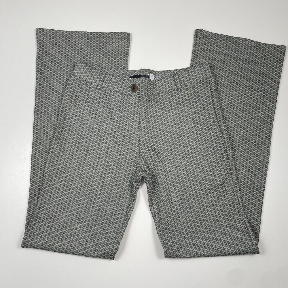 Betabrand Womens Dress Yoga Pants Gray Medium Rayon Blend Boot Cut Stretch